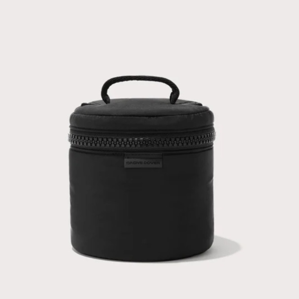 Dakine Black Cylindrical Toiletry Case with Top Carry Handle